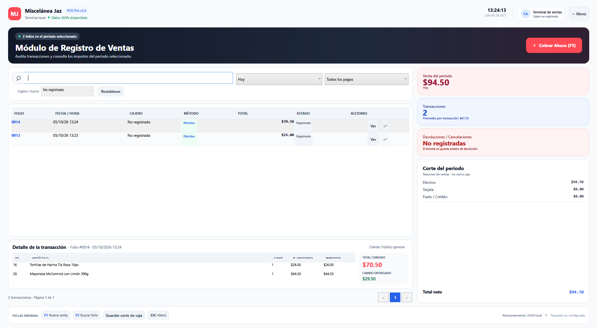 Modulo de Auditoria y Registro de Ventas